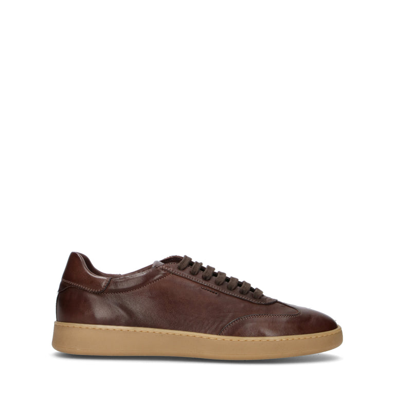 STURLINI Sneaker uomo cioccolato in pelle