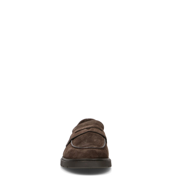 STURLINI Mocassino uomo marrone in suede