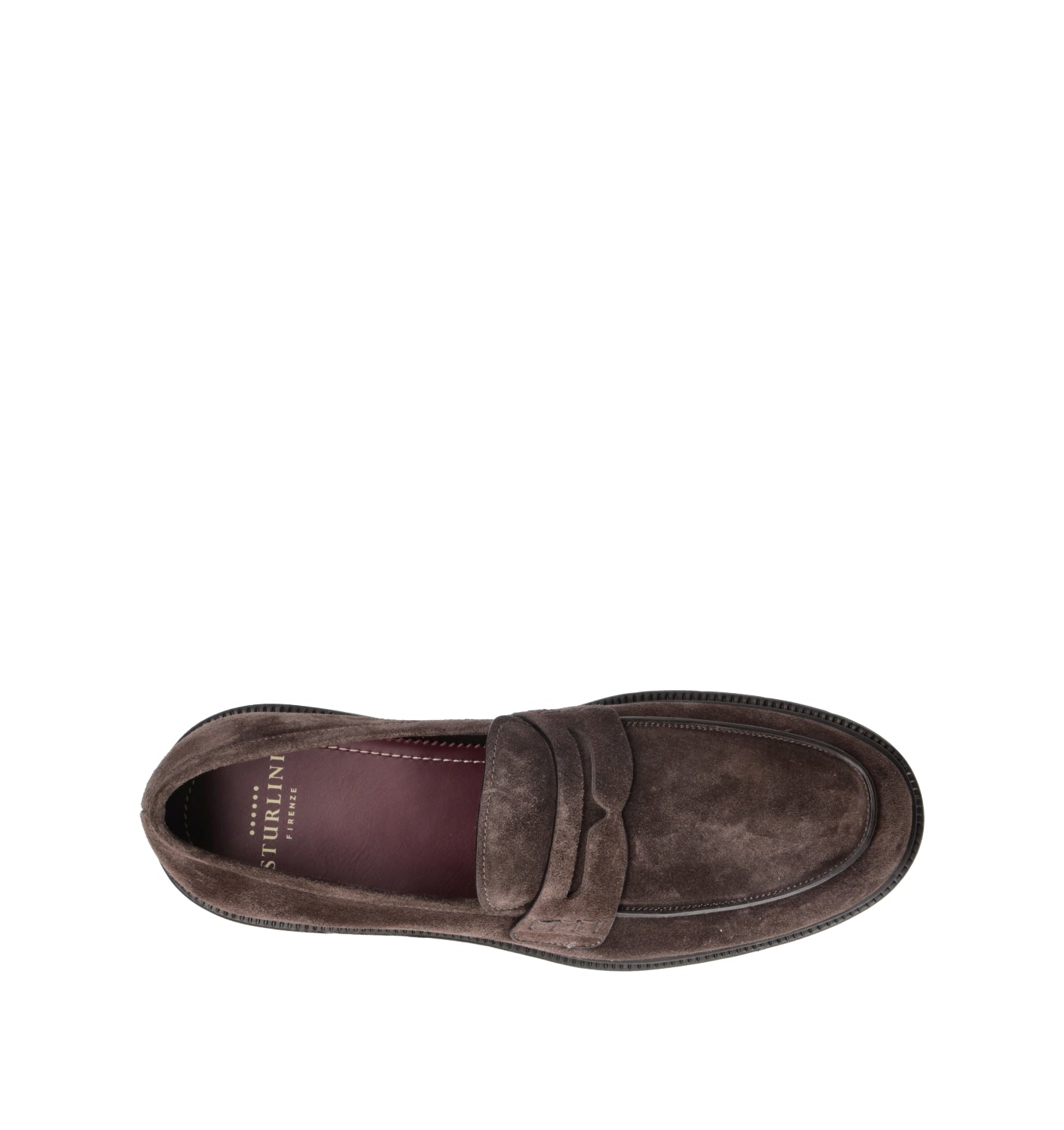 STURLINI Mocassino uomo marrone in suede