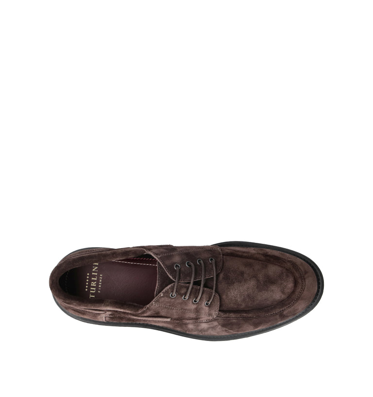 STURLINI Stringata uomo pepe in suede