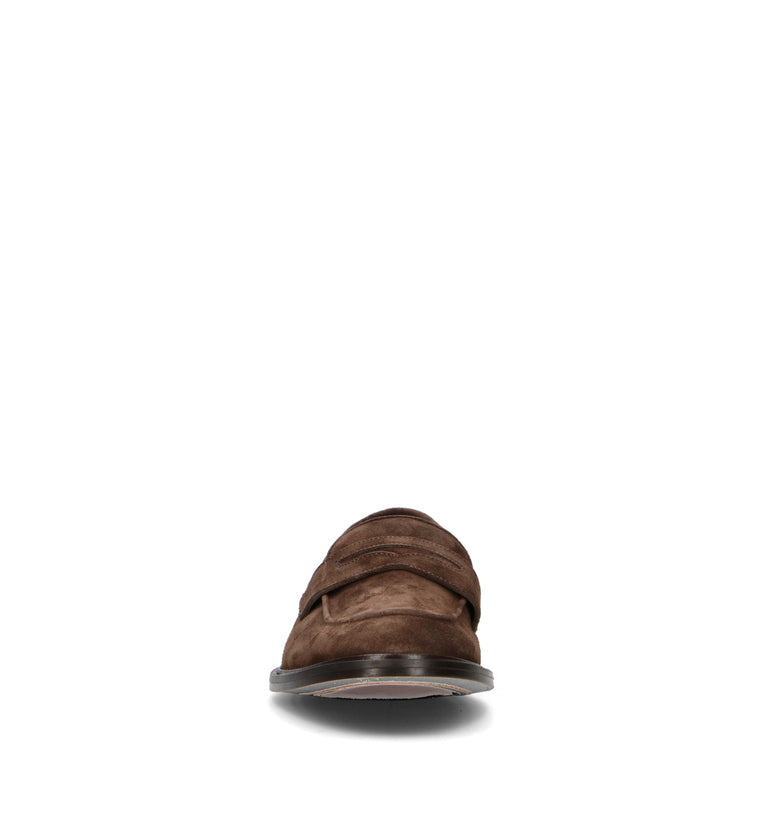 STURLINI Mocassino uomo marrone in suede