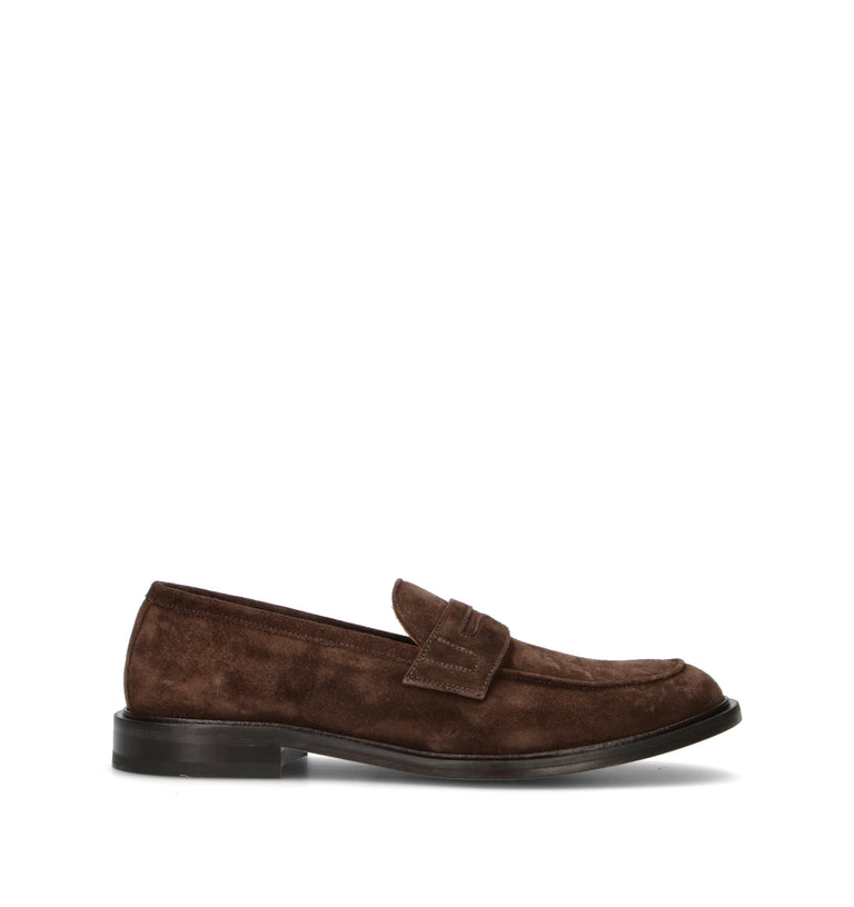 STURLINI Mocassino uomo marrone in suede