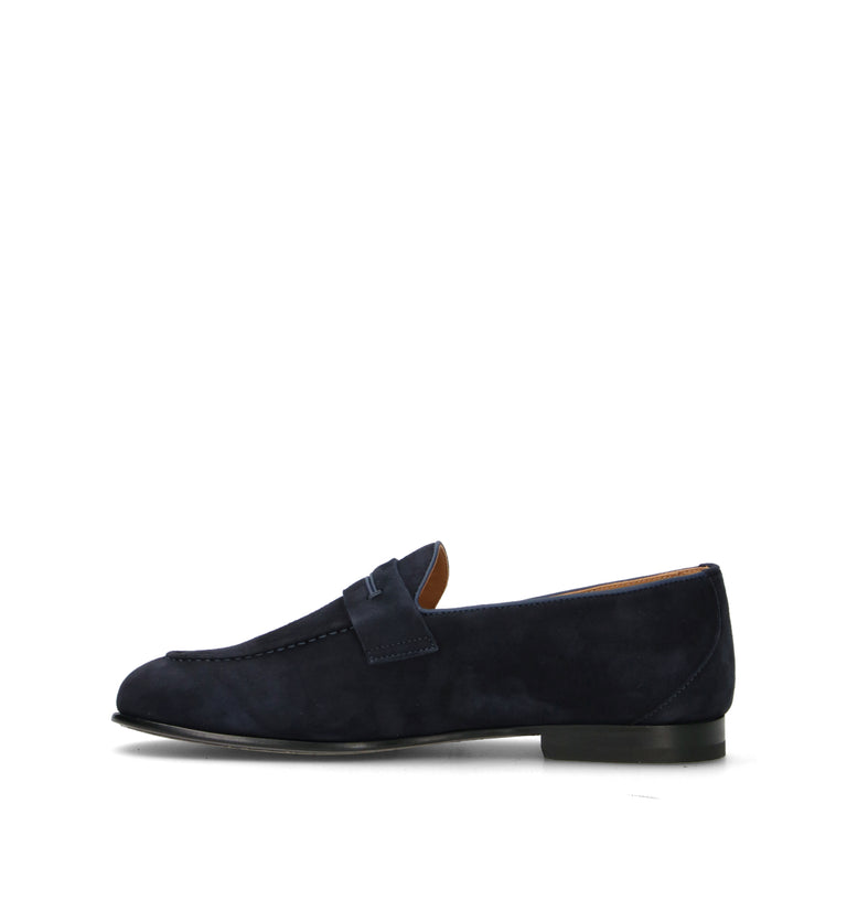 STURLINI Mocassino uomo blu in suede