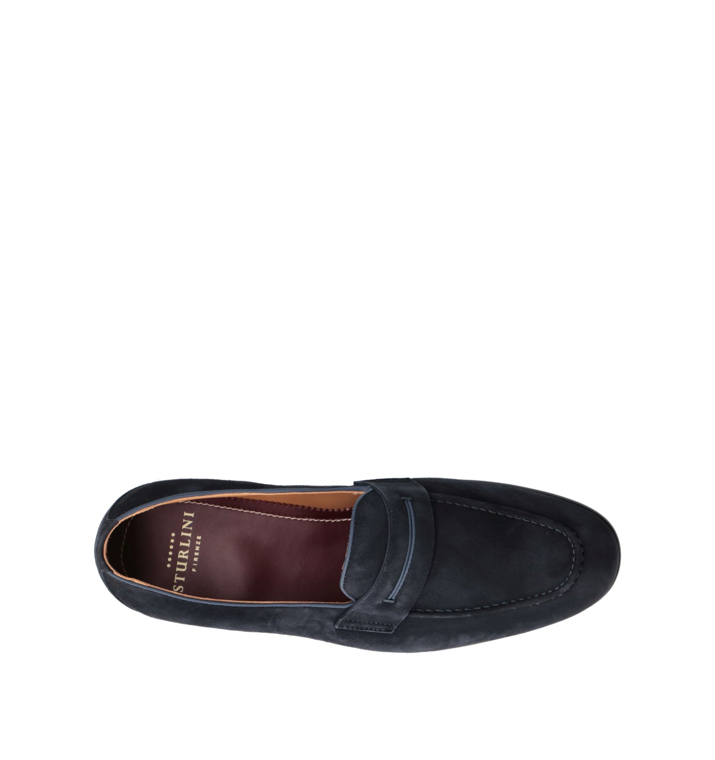 STURLINI Mocassino uomo blu in suede