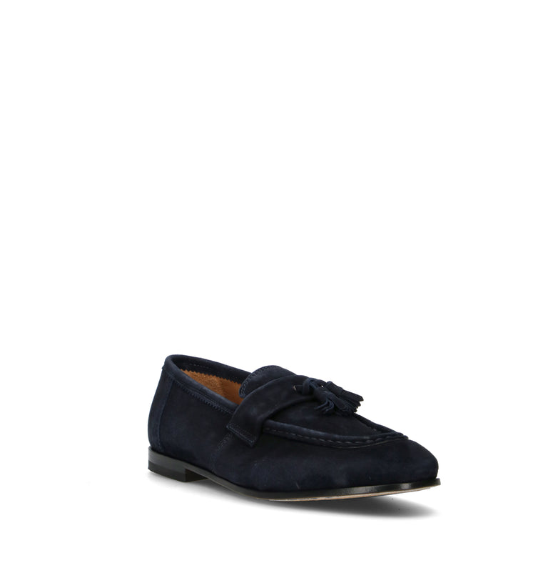 STURLINI Mocassino uomo blu in suede