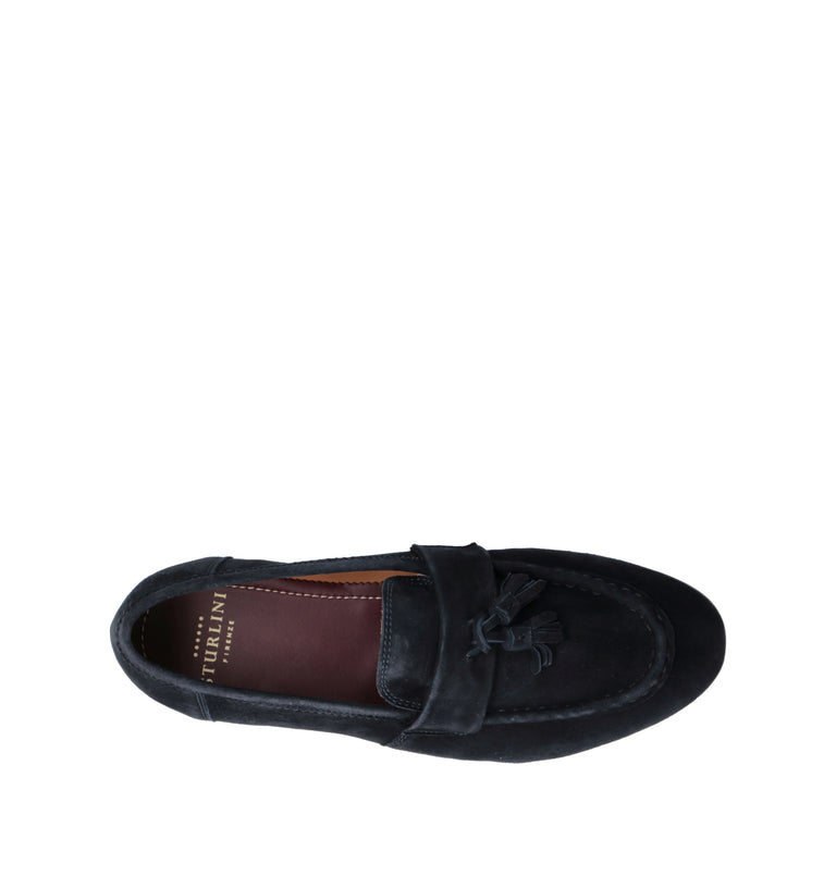 STURLINI Mocassino uomo blu in suede