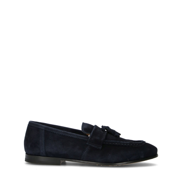 STURLINI Mocassino uomo blu in suede