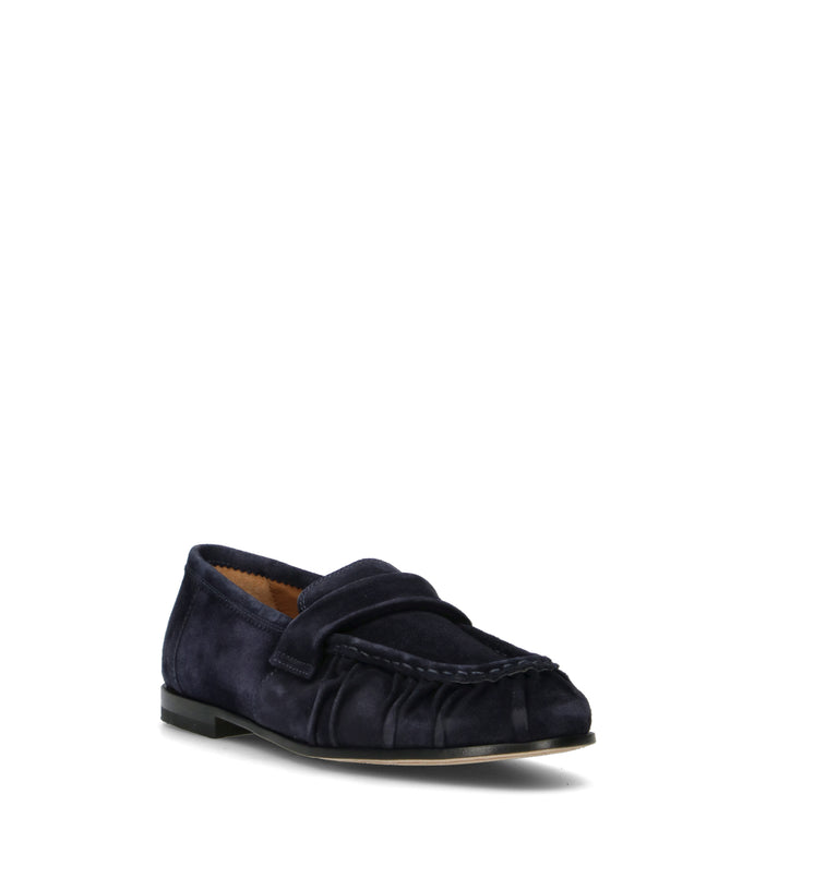 STURLINI Mocassino uomo blu in suede