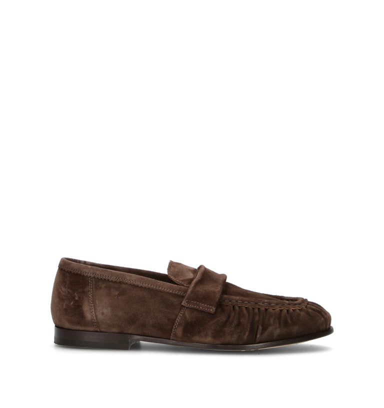 STURLINI Mocassino uomo marrone in suede