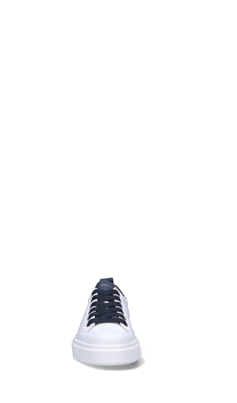 ALEXANDER SMITH Sneaker uomo bianca/blu in pelle
