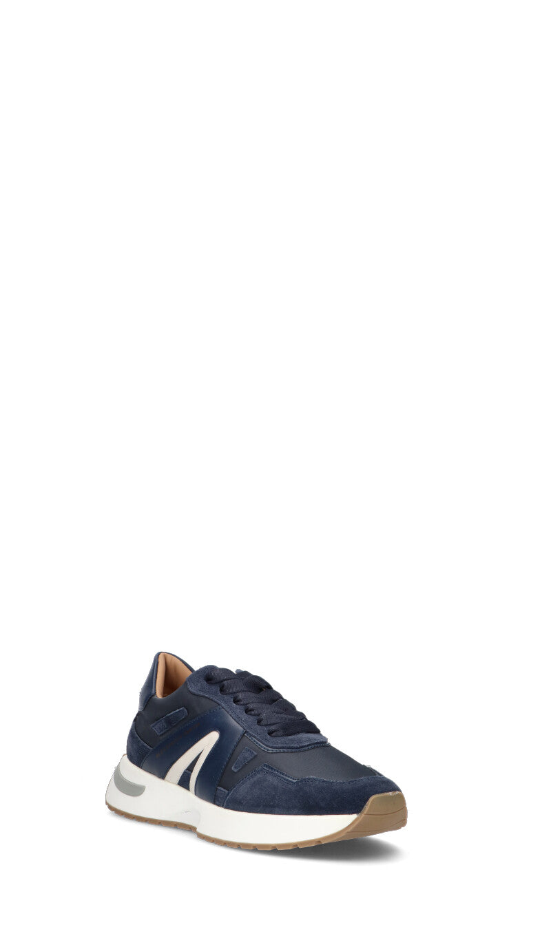 ALEXANDER SMITH Sneaker uomo blu in suede