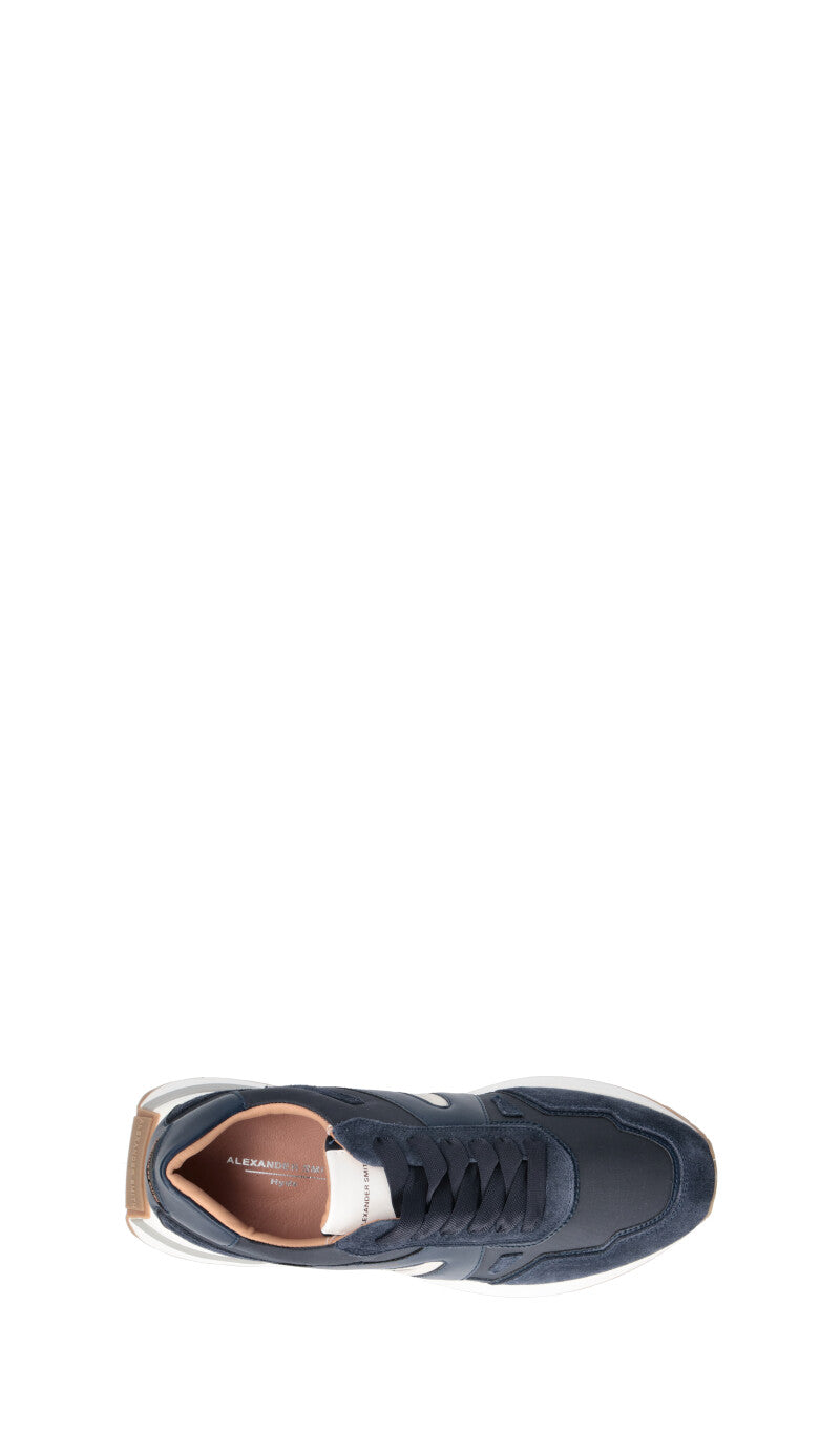ALEXANDER SMITH Sneaker uomo blu in suede