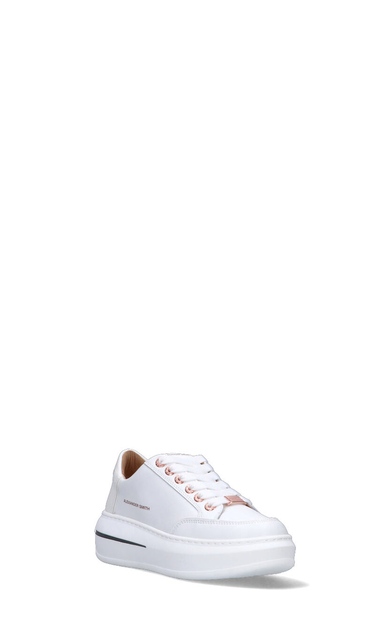 ALEXANDER SMITH Sneaker donna bianca in pelle
