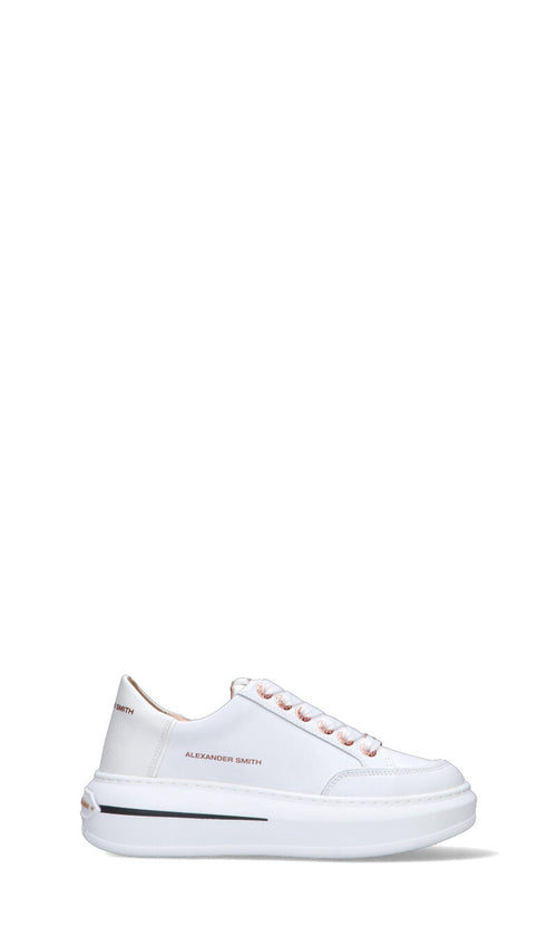 ALEXANDER SMITH Sneaker donna bianca in pelle