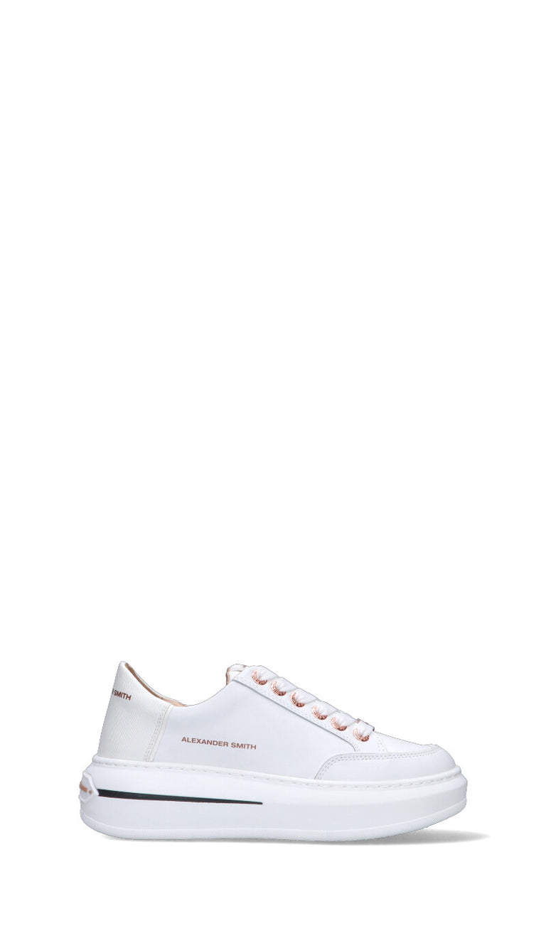 ALEXANDER SMITH Sneaker donna bianca in pelle