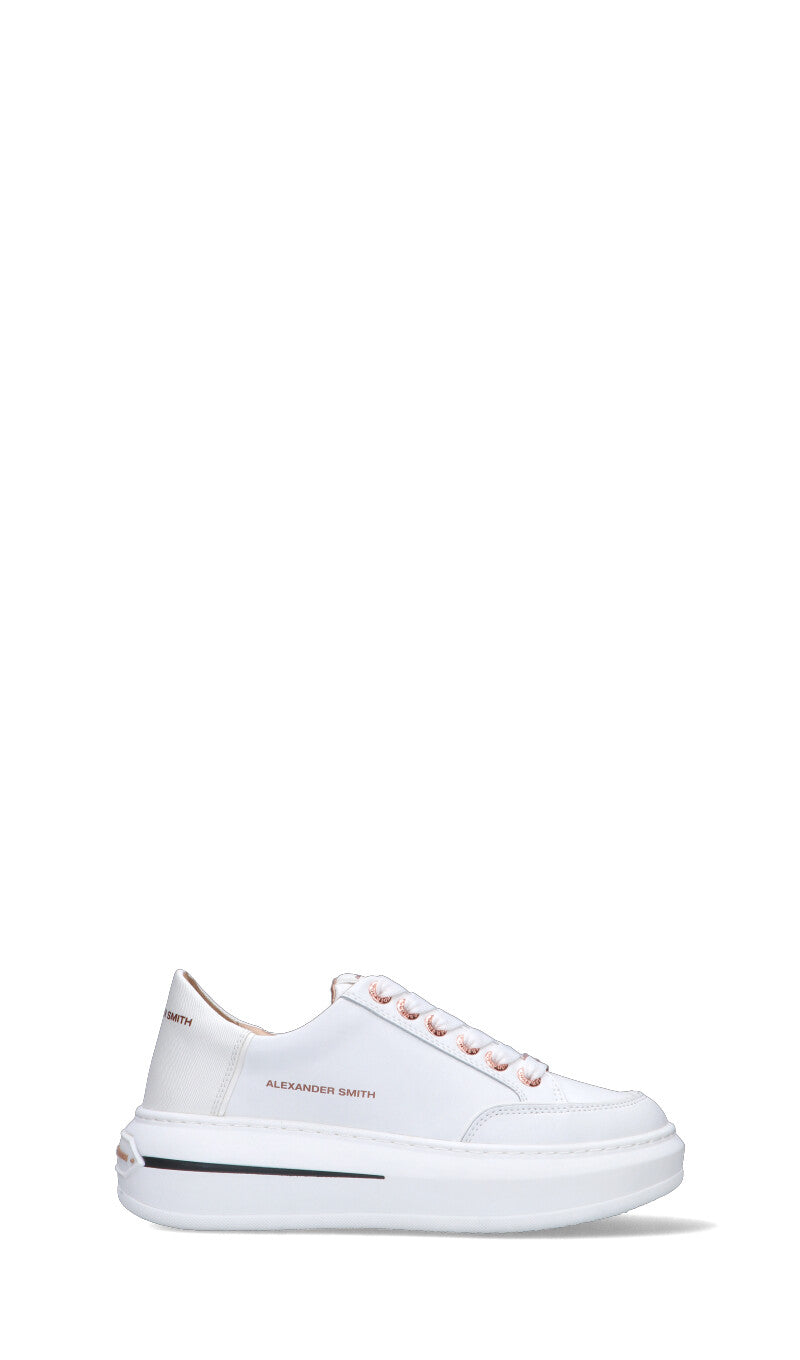 ALEXANDER SMITH Sneaker donna bianca in pelle