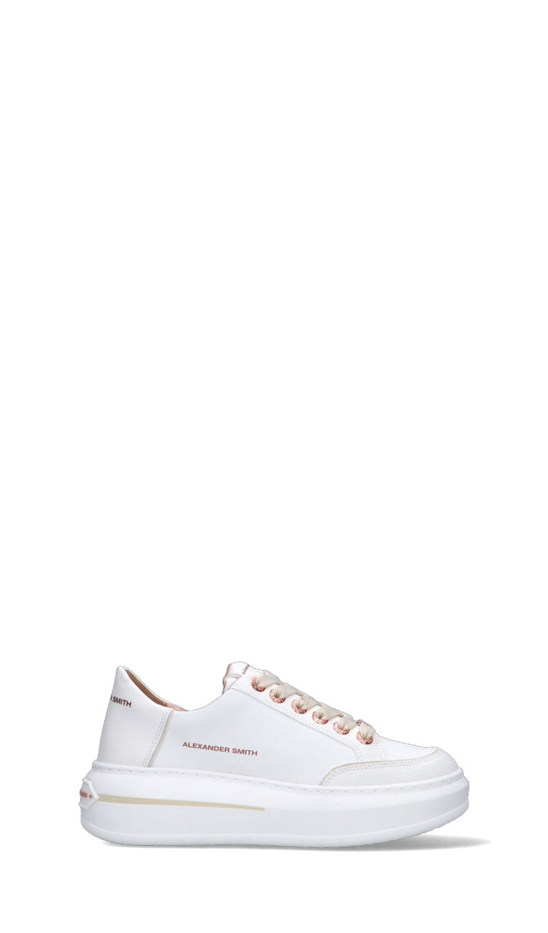 ALEXANDER SMITH Sneaker donna bianca in pelle
