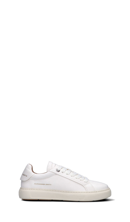 ALEXANDER SMITH Sneaker uomo bianca in pelle