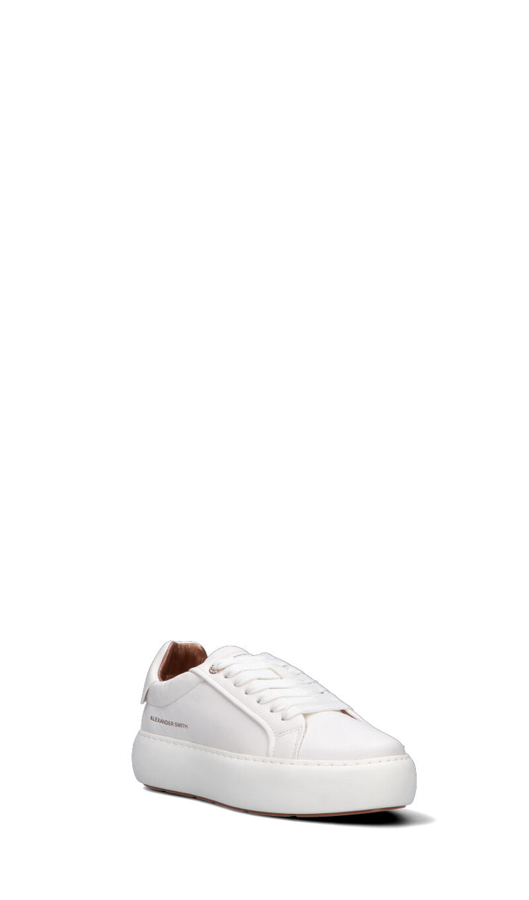 ALEXANDER SMITH Sneaker donna bianca in pelle