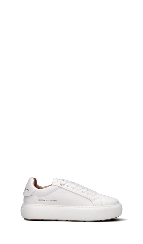 ALEXANDER SMITH Sneaker donna bianca in pelle