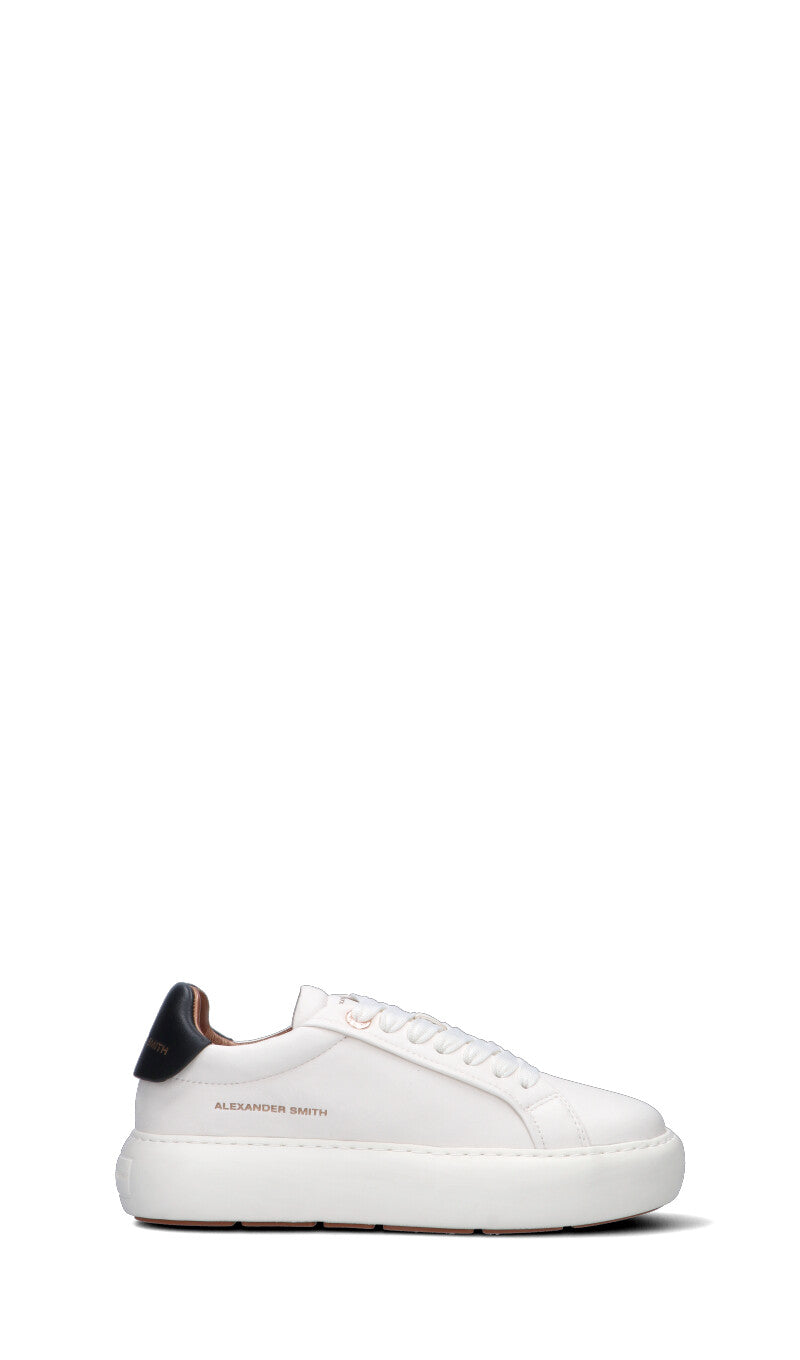 ALEXANDER SMITH Sneaker donna bianca in pelle