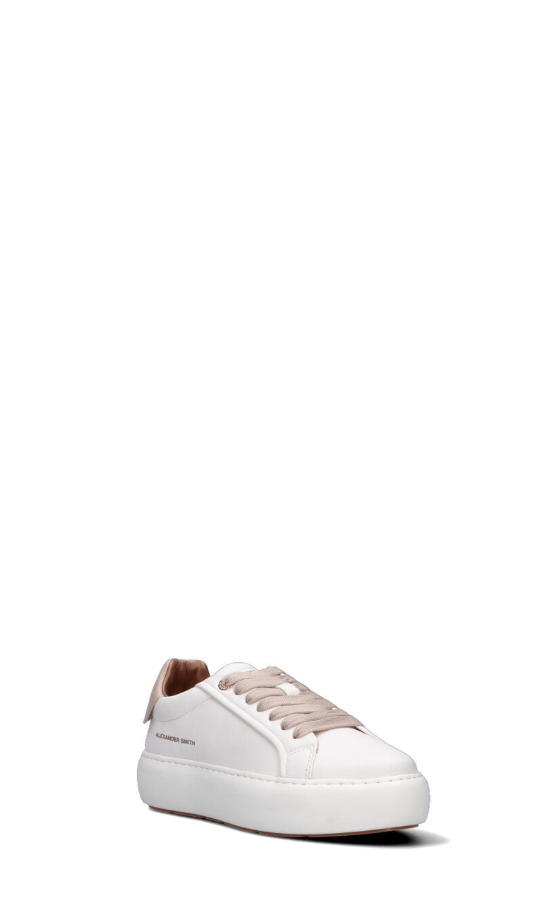 ALEXANDER SMITH Sneaker donna bianca in pelle