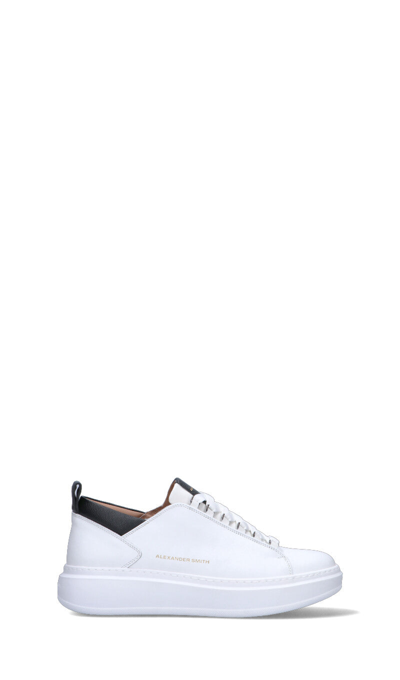 ALEXANDER SMITH Sneaker uomo bianca in pelle