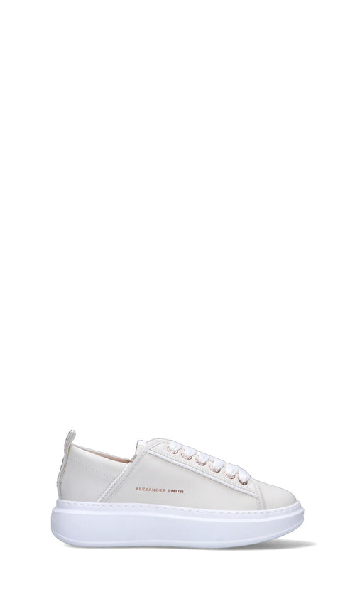 ALEXANDER SMITH Sneaker donna bianca in pelle