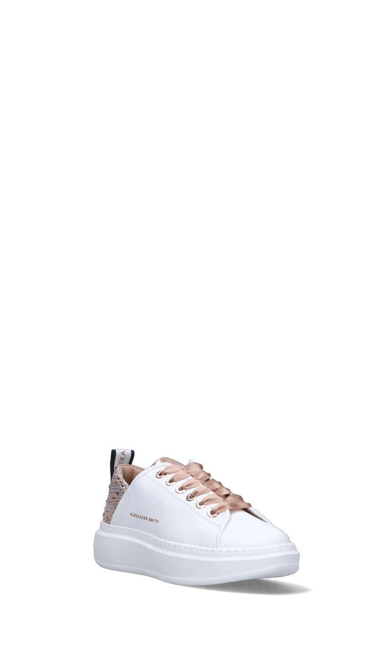 ALEXANDER SMITH Sneaker donna bianca in pelle