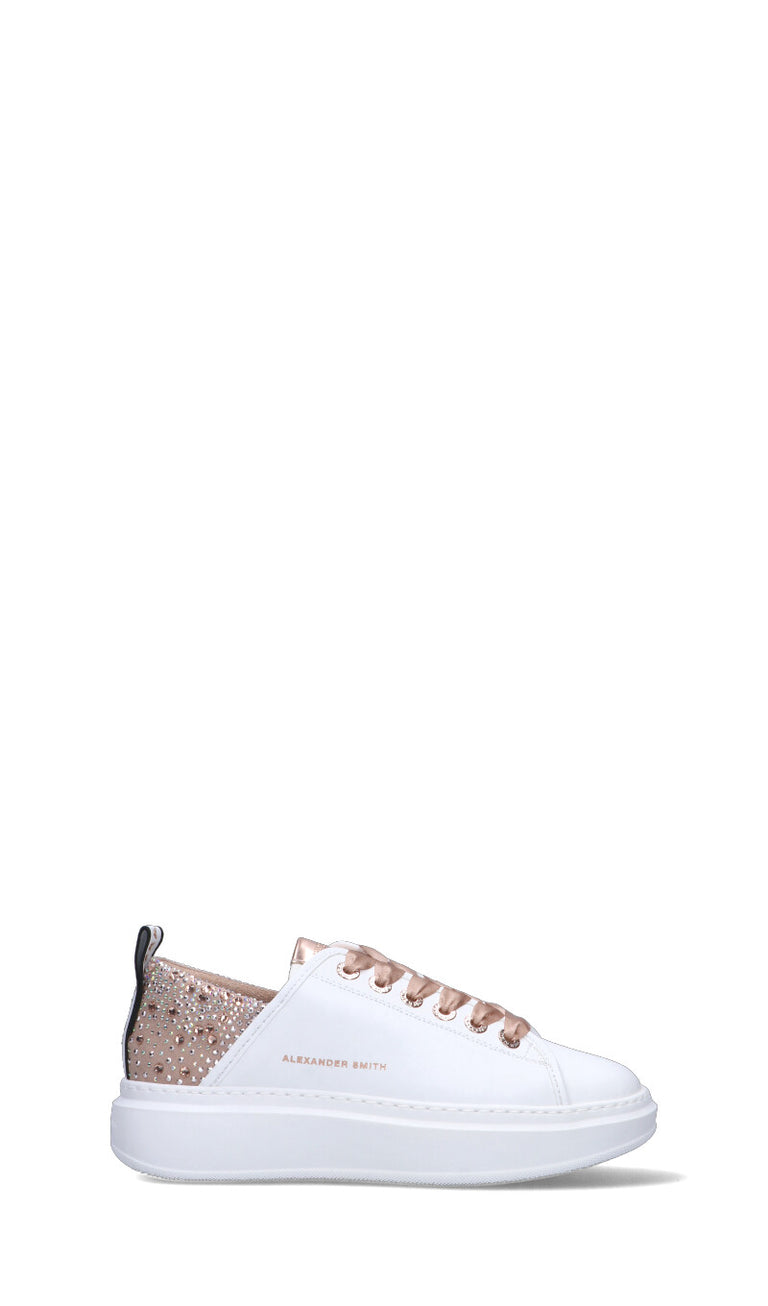 ALEXANDER SMITH Sneaker donna bianca in pelle