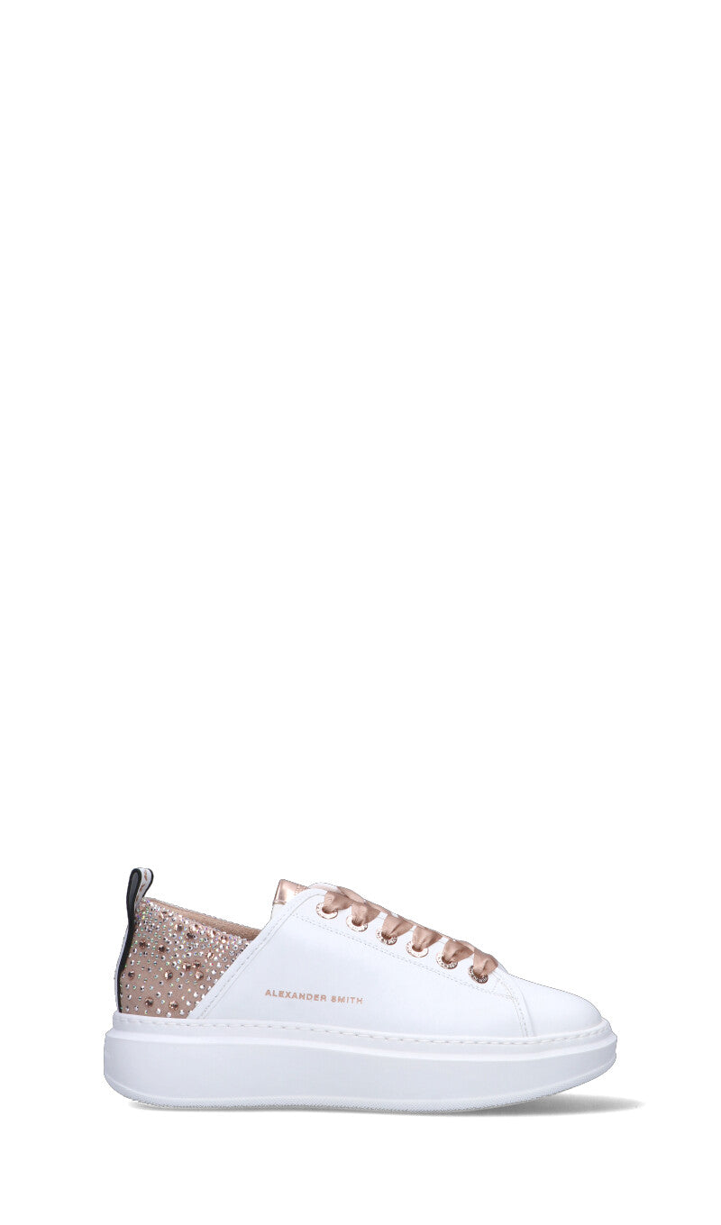 ALEXANDER SMITH Sneaker donna bianca in pelle