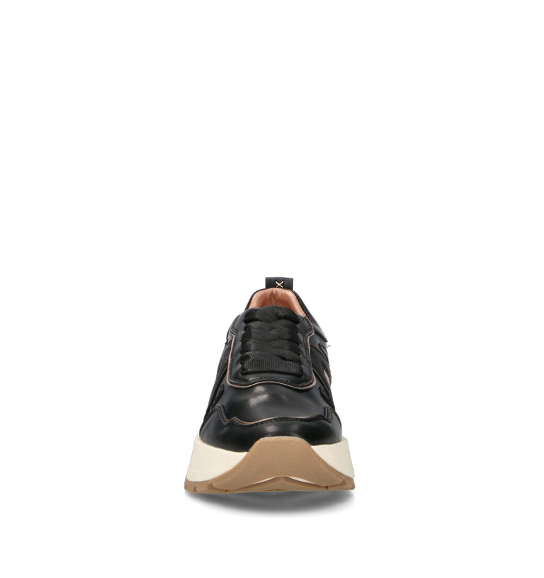 ALEXANDER SMITH Sneaker donna nera in pelle