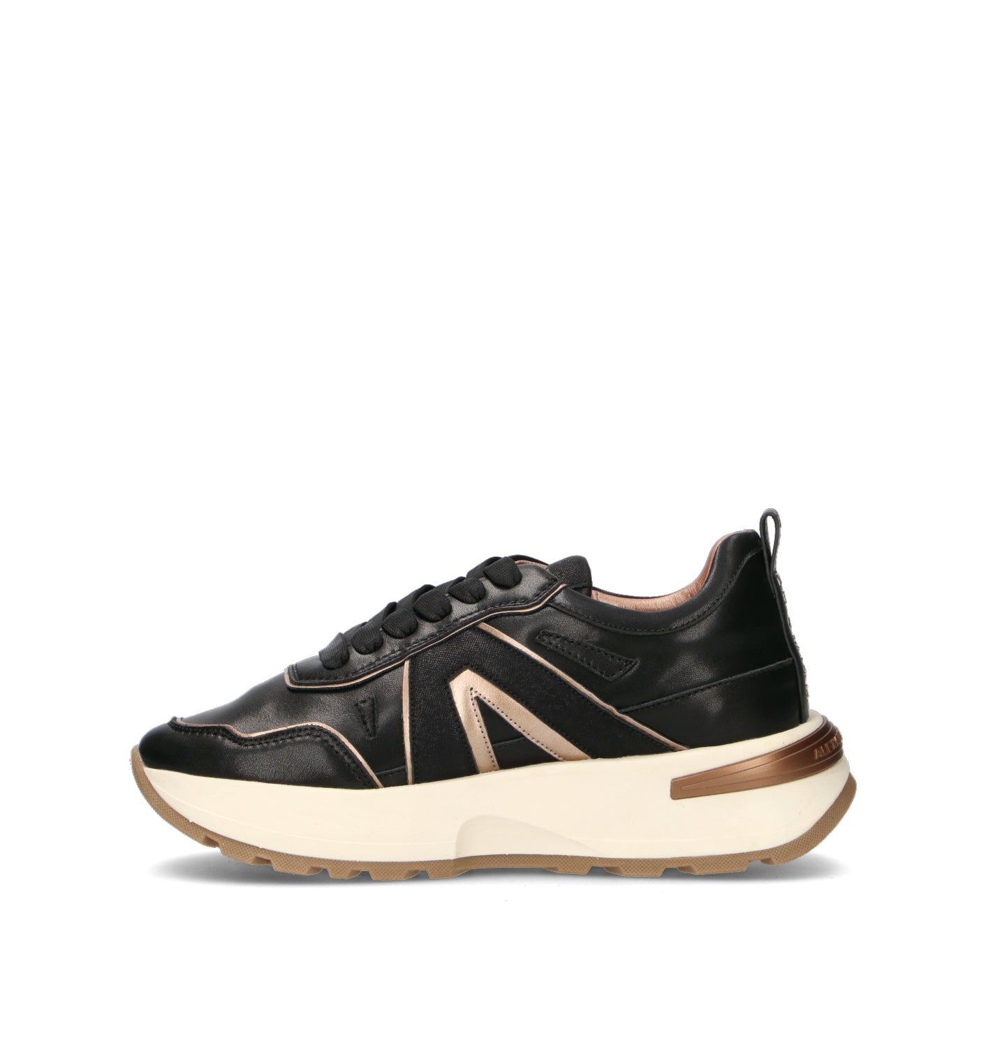ALEXANDER SMITH Sneaker donna nera in pelle