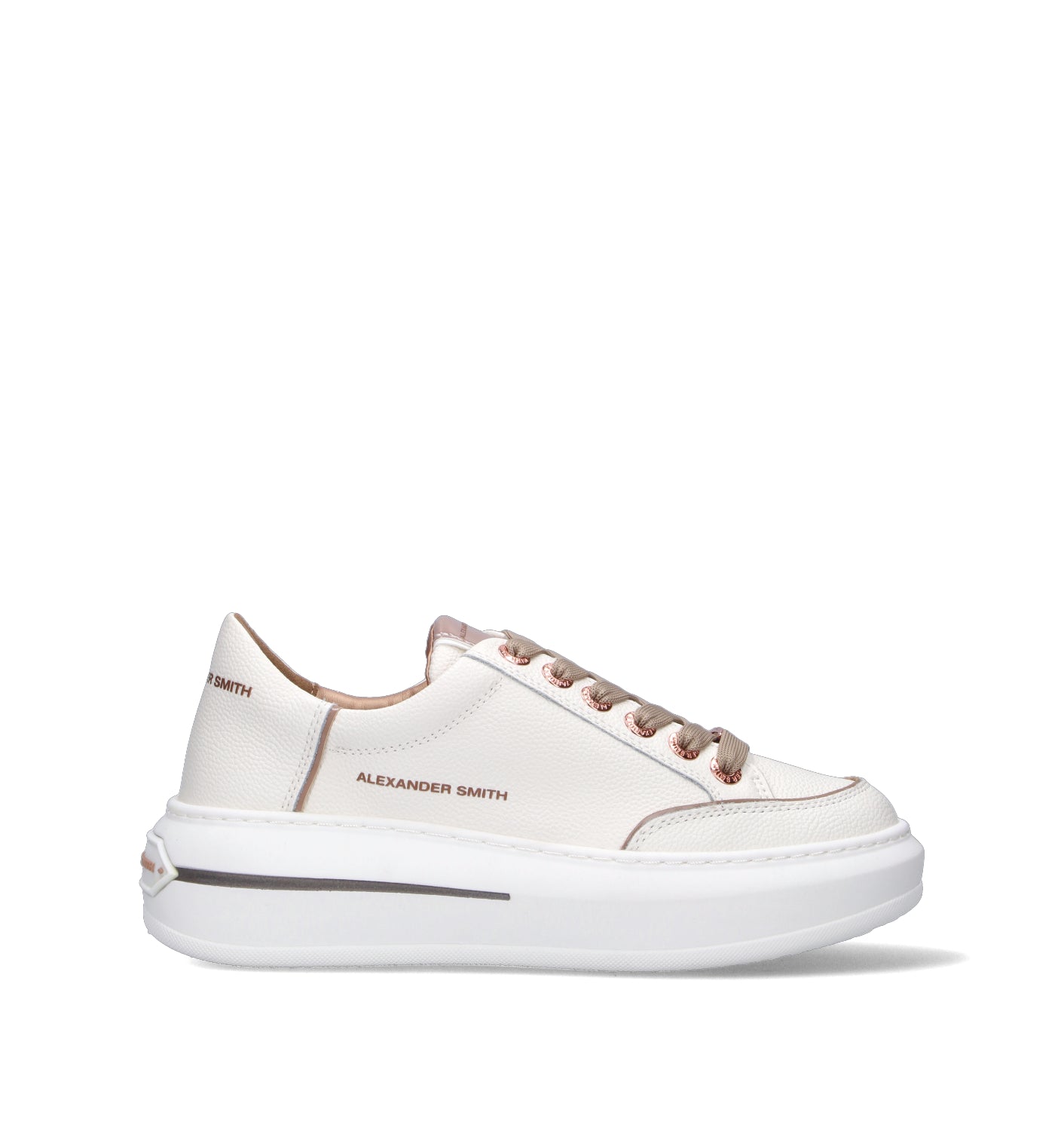 ALEXANDER SMITH Sneaker donna bianca in pelle