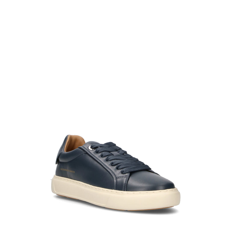 ALEXANDER SMITH Sneaker uomo blu in pelle