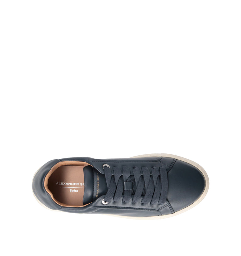 ALEXANDER SMITH Sneaker uomo blu in pelle