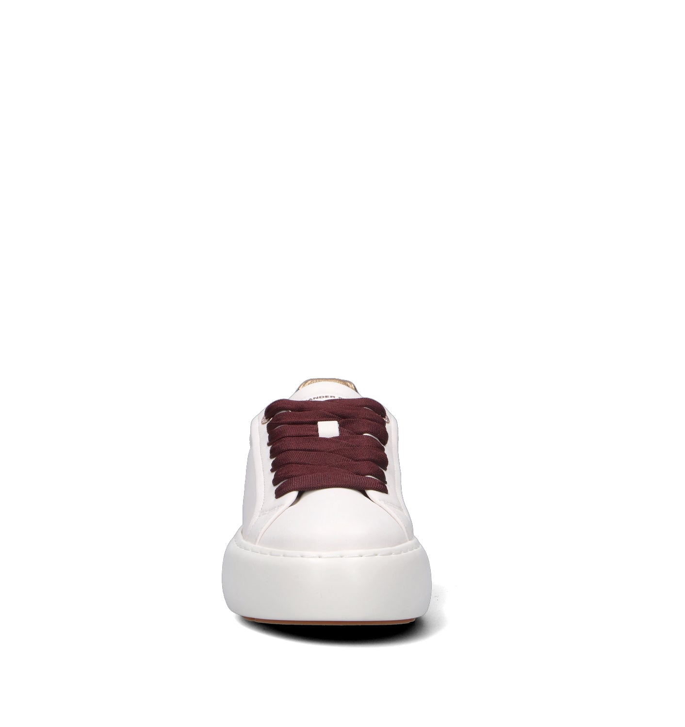 ALEXANDER SMITH Sneaker donna bianca/bordeaux in pelle