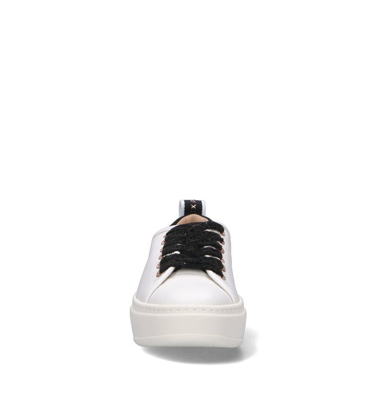 ALEXANDER SMITH Sneaker donna bianca/nera in pelle