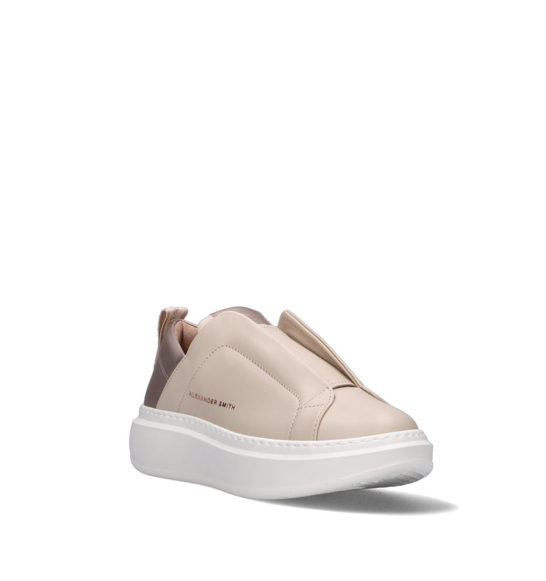 ALEXANDER SMITH Sneaker donna nude in pelle