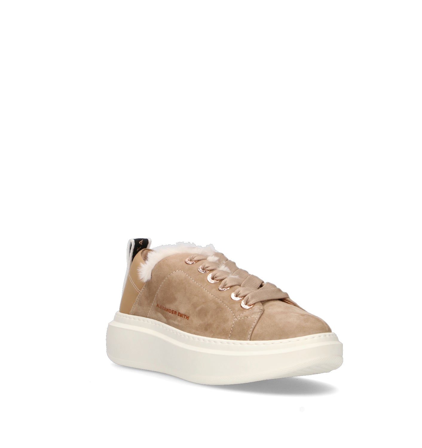 ALEXANDER SMITH Sneaker donna cammello in suede