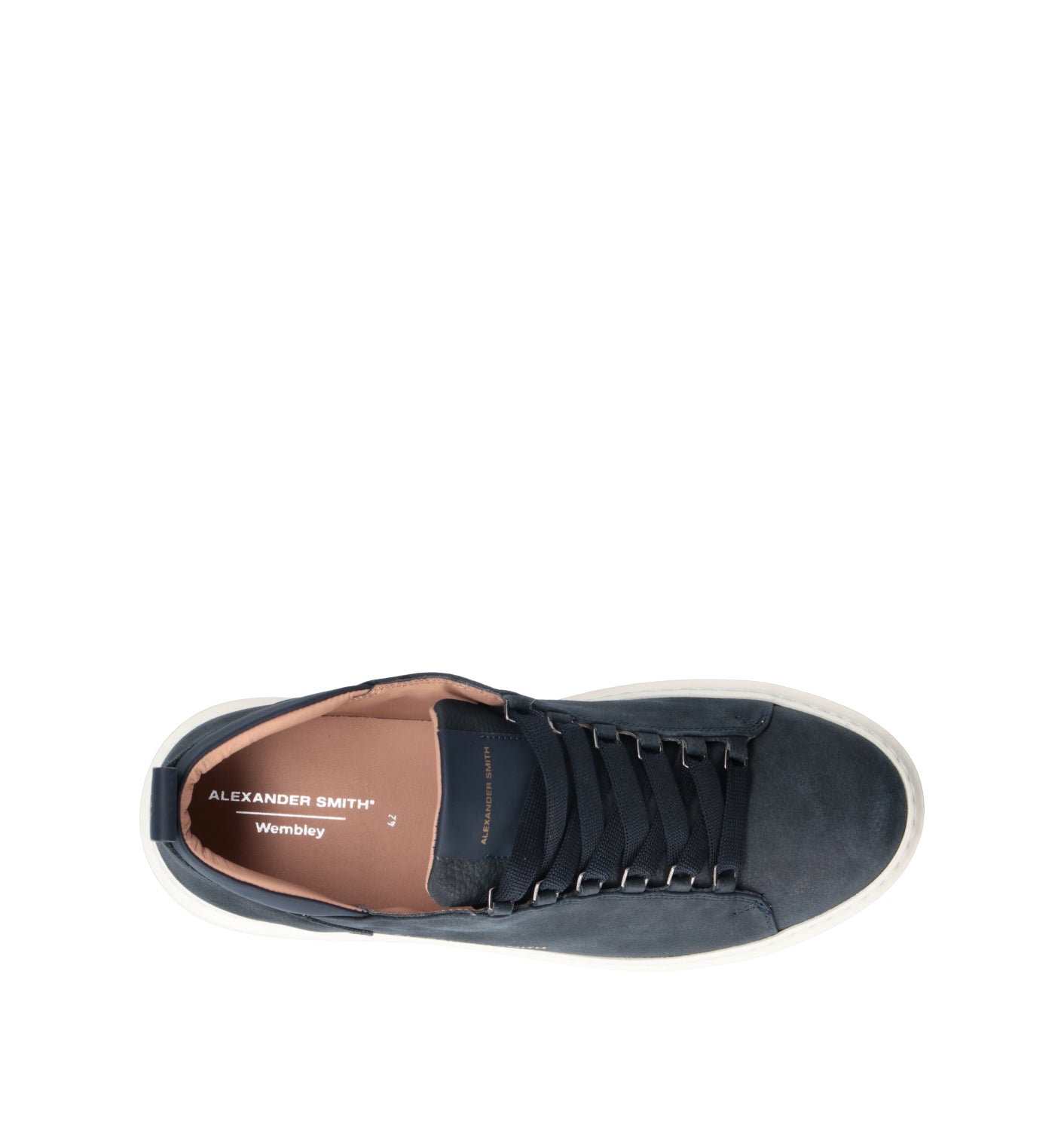ALEXANDER SMITH Sneaker uomo blu in nabuk