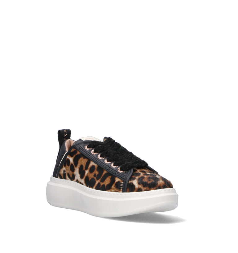 ALEXANDER SMITH Sneaker donna leopardata in cavallino