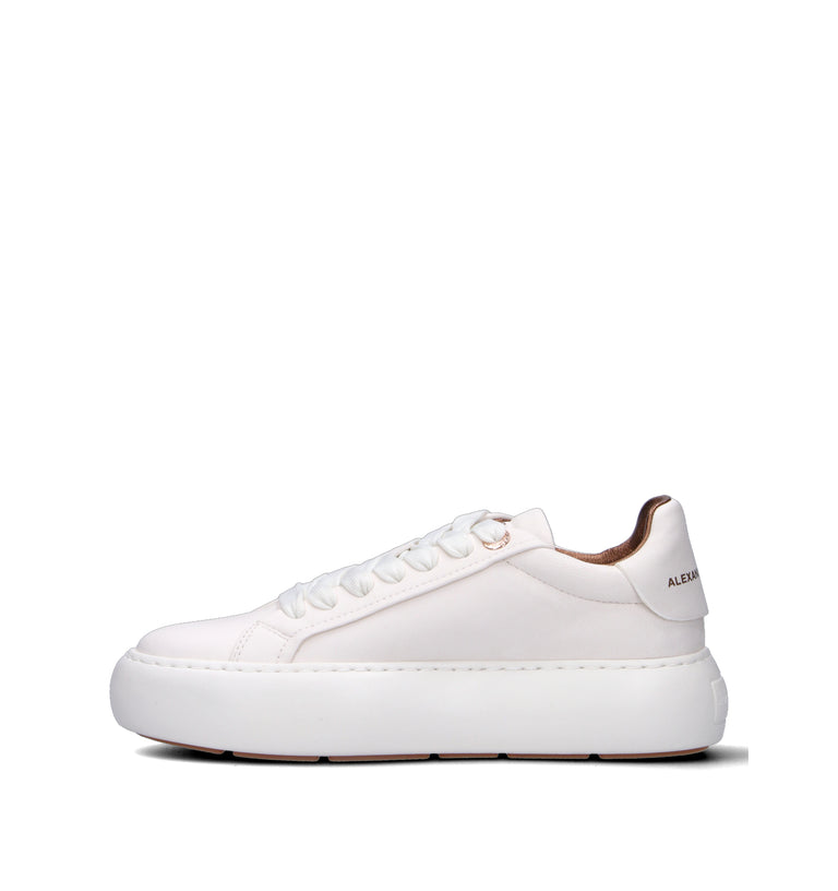 ALEXANDER SMITH Sneaker donna bianca in pelle