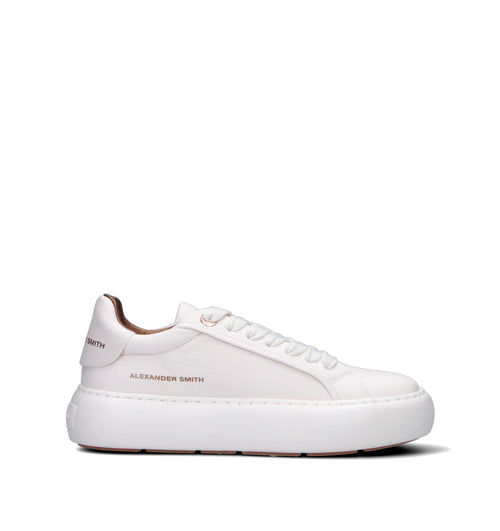 ALEXANDER SMITH Sneaker donna bianca in pelle