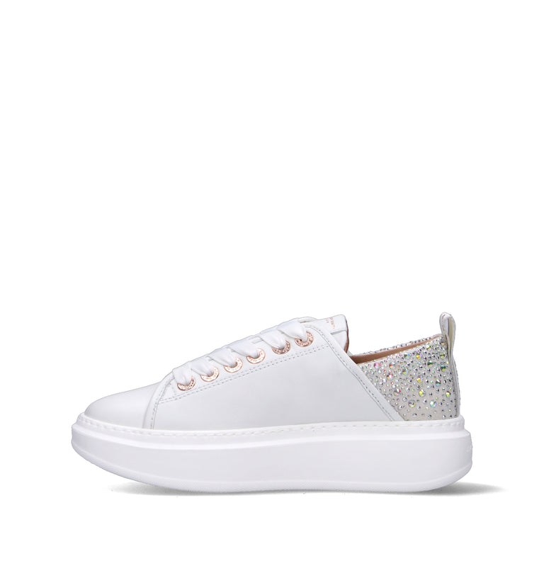 ALEXANDER SMITH Sneaker donna bianca in pelle
