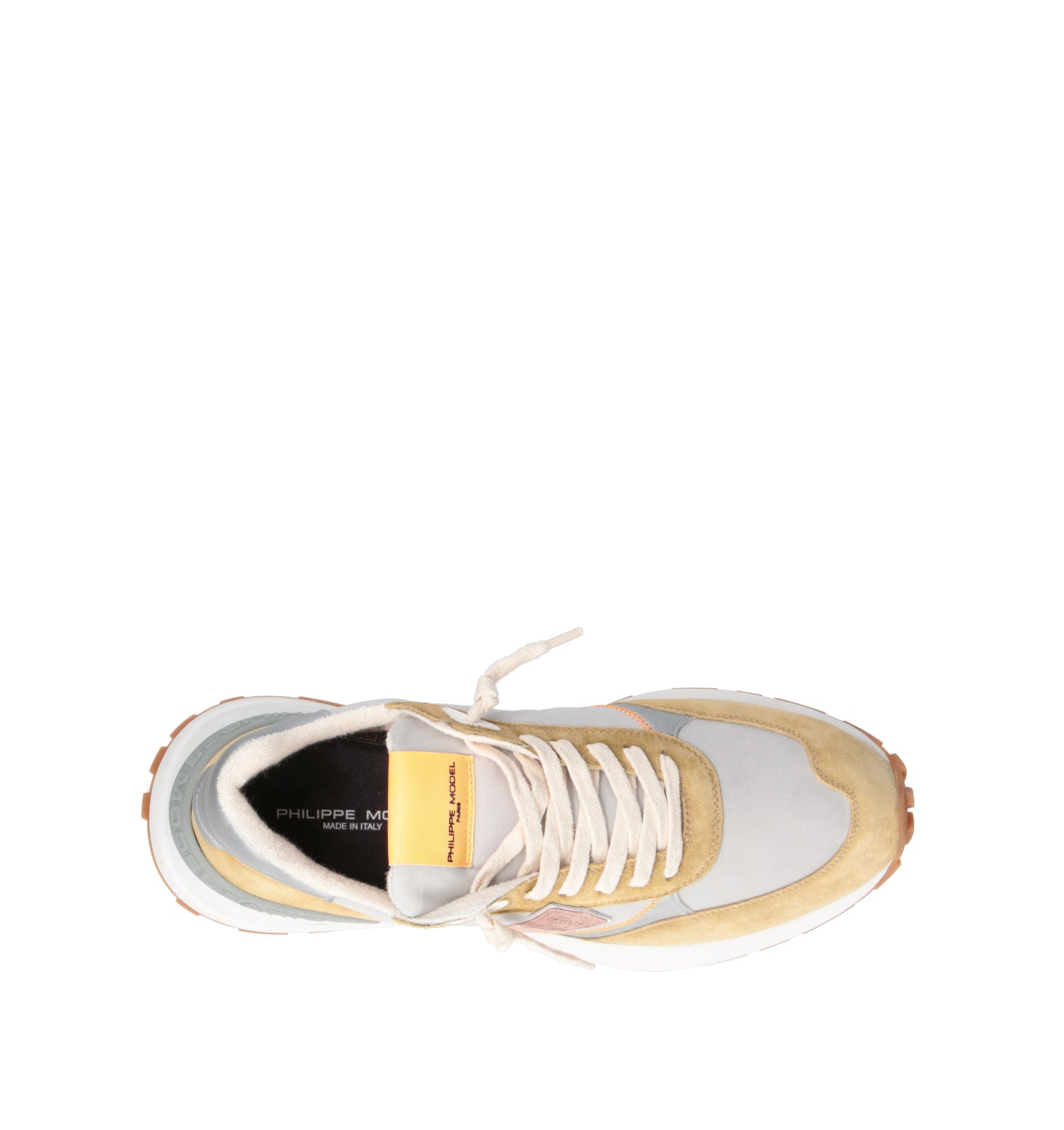 PHILIPPE MODEL Sneaker uomo grigia/senape