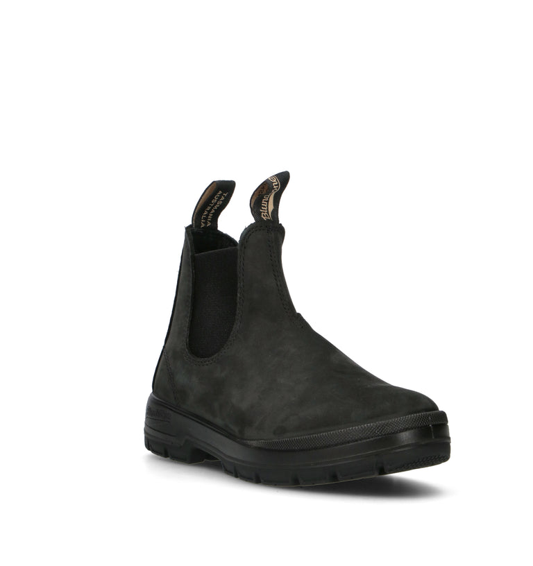 BLUNDSTONE Beatles donna nero in nabuk