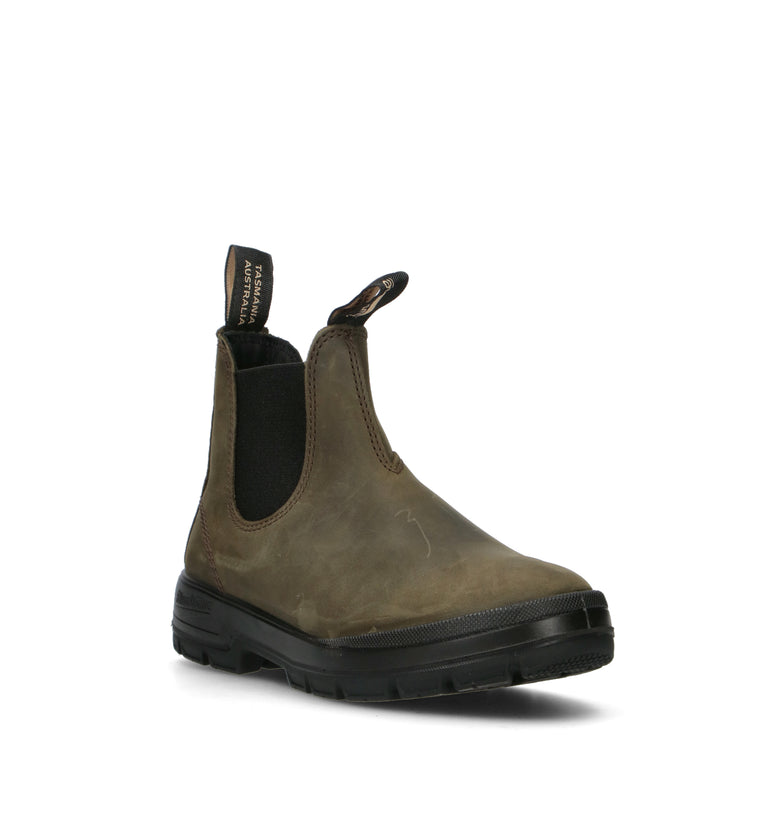 BLUNDSTONE Beatles uomo oliva in pelle