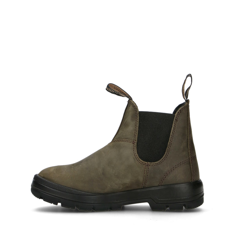 BLUNDSTONE Beatles uomo oliva in pelle