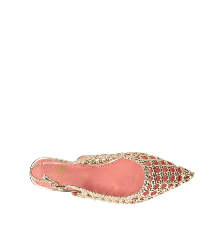 BRACCIALINI Slingback donna oro